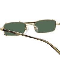 Thumbnail for Y/Project x Linda Farrow Green Polarised Sunglasses