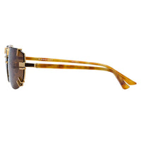 Thumbnail for Y/Project x Linda Farrow Brown Polarised Sunglasses