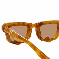 Thumbnail for Y/Project x Linda Farrow Brown Polarised Sunglasses