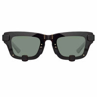 Thumbnail for Y/Project x Linda Farrow Black Brown Polarised Sunglasses