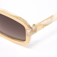 Thumbnail for Y/Project x Linda Farrow Brown Ivory Sunglasses