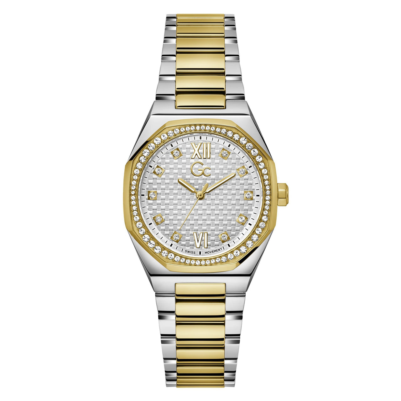 Gc Coussin Sleek Lady Ladies White Watch Z25002L1MF