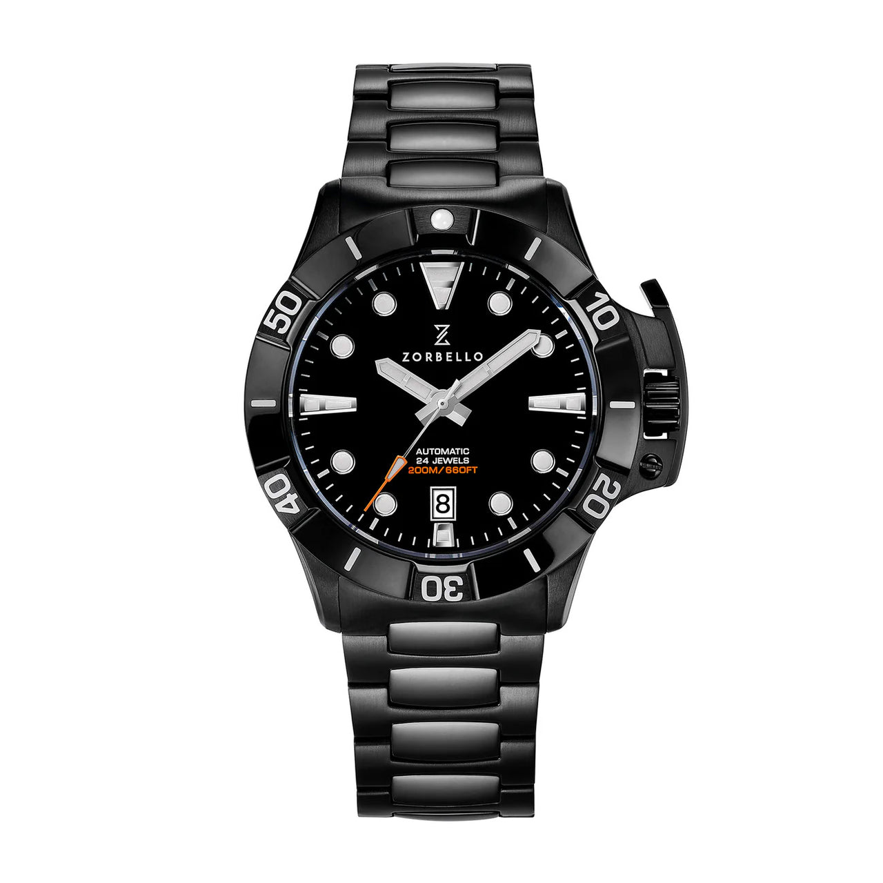 Zorbello D1 Ocean Limited Edition Men's Black Watch ZBAG005