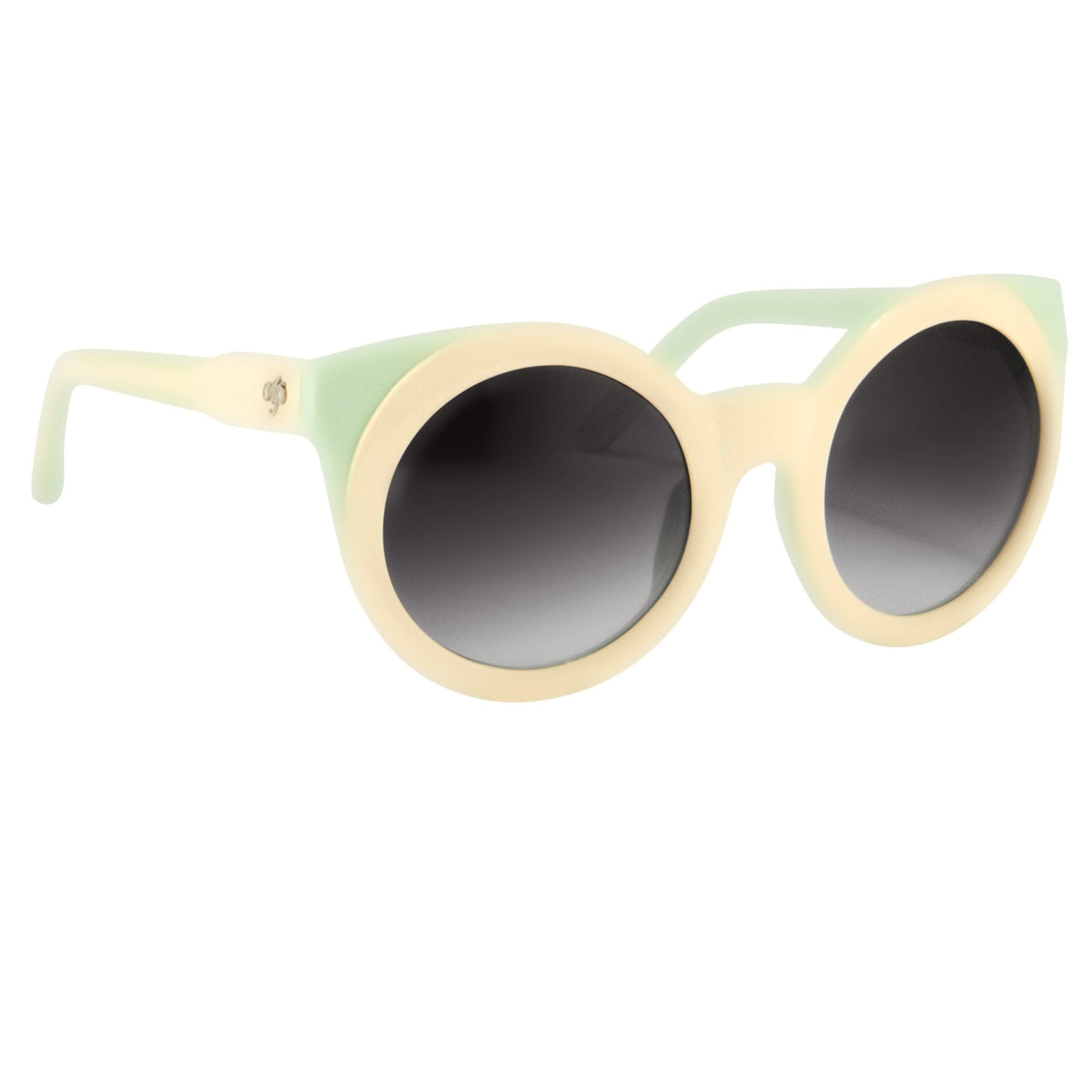 Agent Provocateur Women Sunglasses Round Cream/Green and Grey Lenses Category 3 - AP65C4SUN - Watches & Crystals