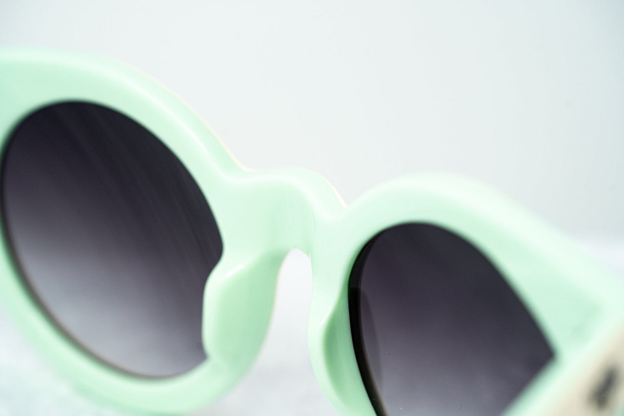 Agent Provocateur Women Sunglasses Round Cream/Green and Grey Lenses Category 3 - AP65C4SUN - Watches & Crystals