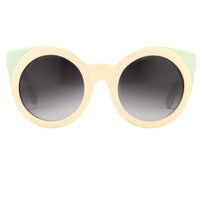 Thumbnail for Agent Provocateur Women Sunglasses Round Cream/Green and Grey Lenses Category 3 - AP65C4SUN - Watches & Crystals