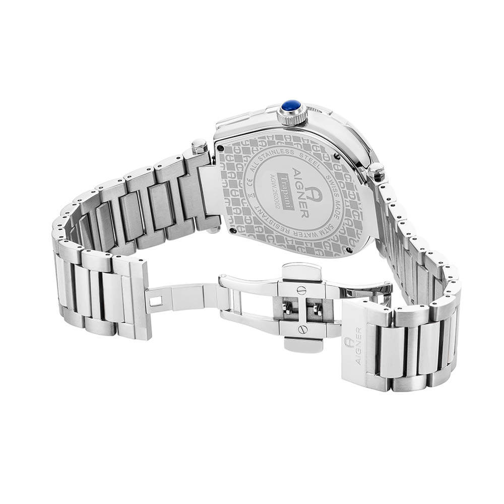 Aigner Trapani 42mm Black SS Men's Watch