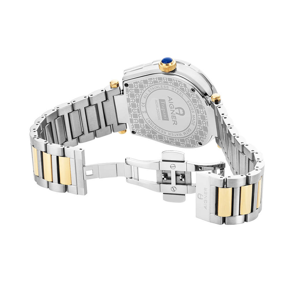 Aigner Trapani 42mm Green Gold Two-Tone SS Men's Watch