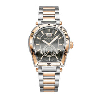 Thumbnail for Aigner Trapani 42mm Black Two-Tone Rose Gold SS Men's Watch