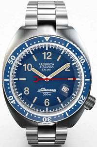 Thumbnail for Allemano 1973 Diver Shark Men's Dark Blue Watch SH-A-1973-P-B