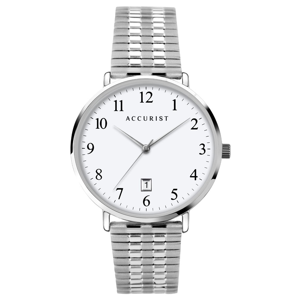 Analogue Watch - Accurist 7371 Men's White Classic Watch