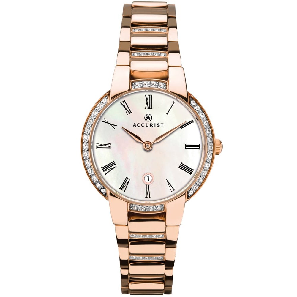 Analogue Watch - Accurist 8299 Ladies Rose Gold Watch