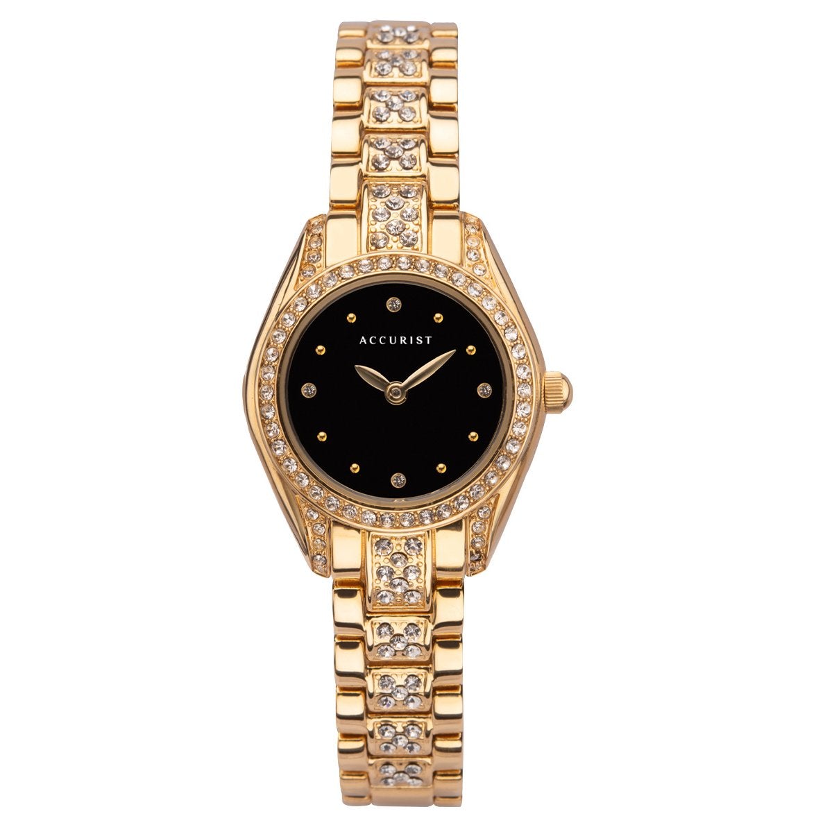 Analogue Watch - Accurist 8350 Ladies Gold Classic Stainless Steel Watch