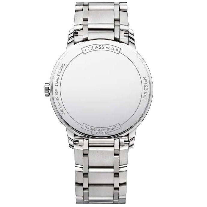 Analogue Watch - Baume Mercier Men's Blie Classima Watch BM0A10382