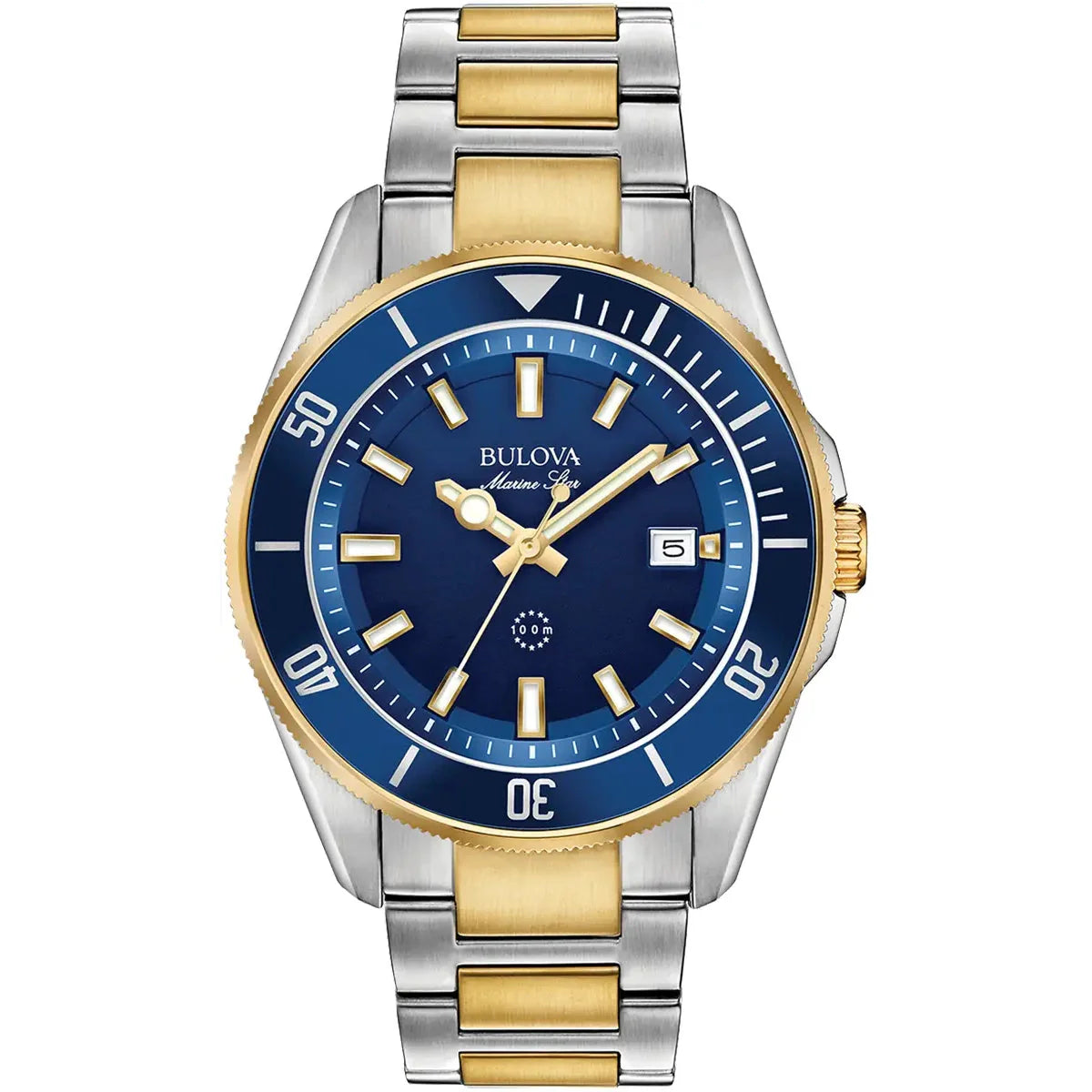 Bulova 2 tone mens watch best sale