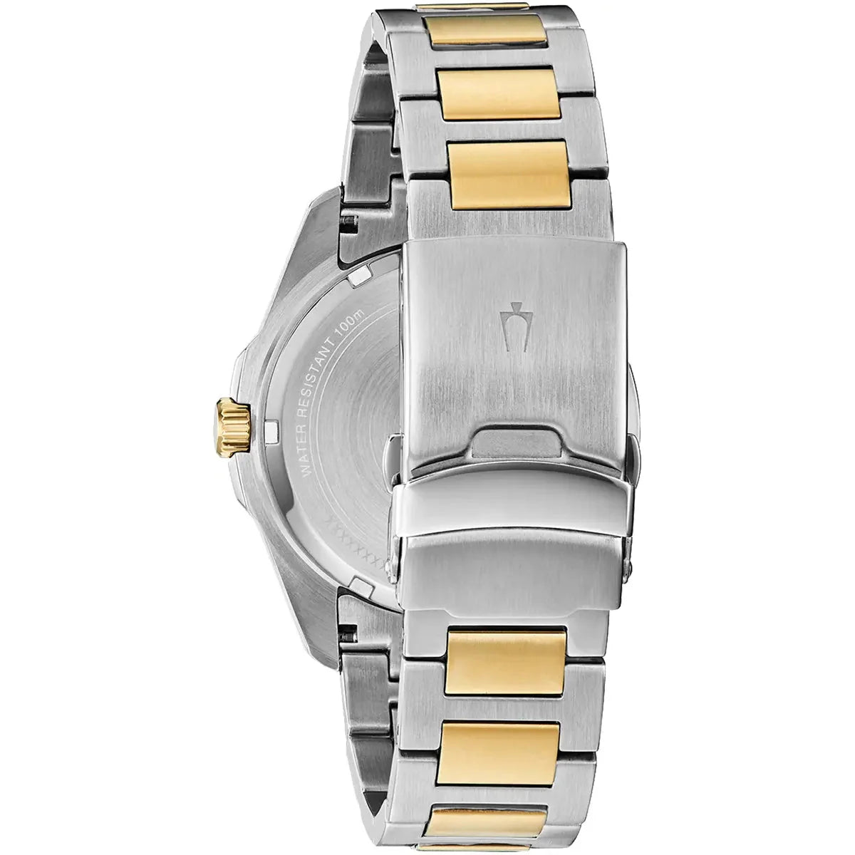 Men's bulova two tone stainless steel watch best sale