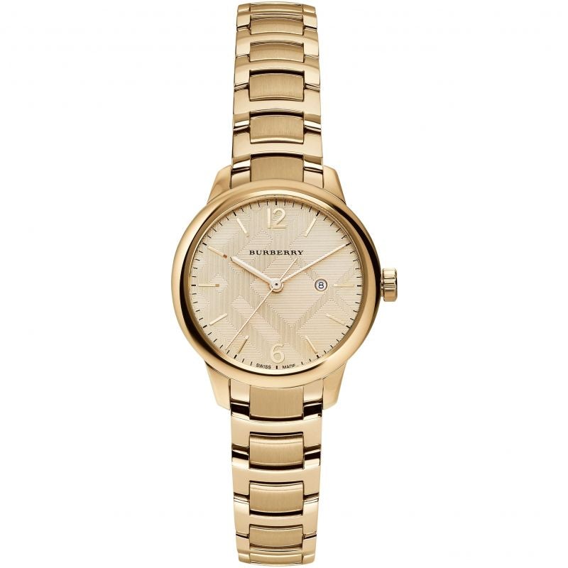 Analogue Watch - Burberry BU10109 Ladies Gold The Classic Watch