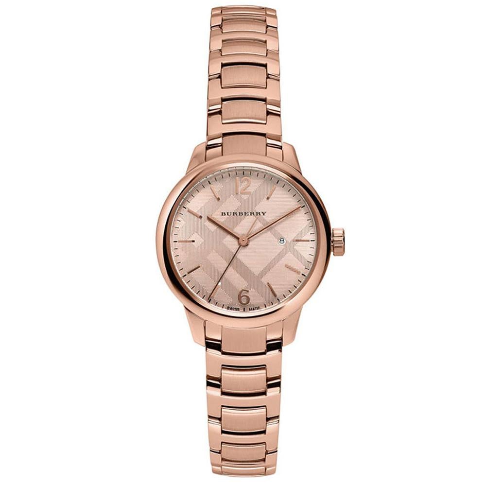 Analogue Watch - Burberry BU10116 Ladies Rose Gold Swiss Watch