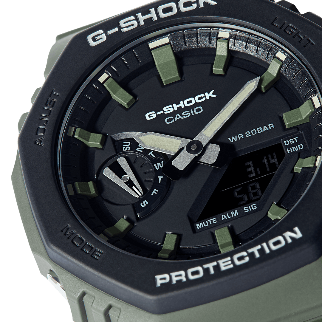 Analogue Watch - Casio G-Shock Men's Green Watch GA-2110SU-3AER