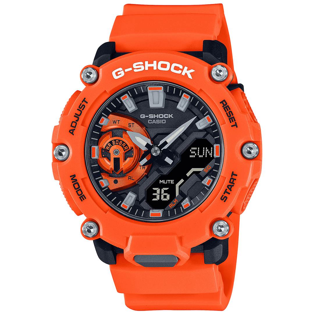 Analogue Watch - Casio G-Shock Men's Orange Watch GA-2200M-4AER