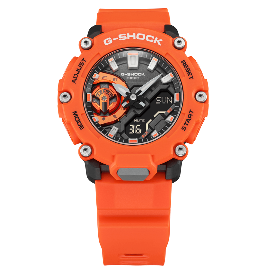 Analogue Watch - Casio G-Shock Men's Orange Watch GA-2200M-4AER