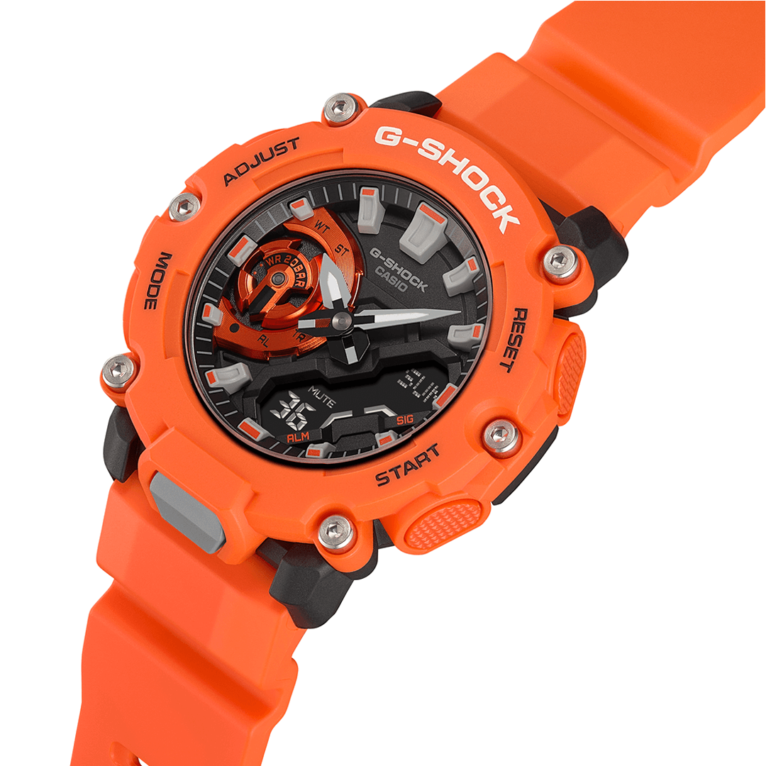 Analogue Watch - Casio G-Shock Men's Orange Watch GA-2200M-4AER