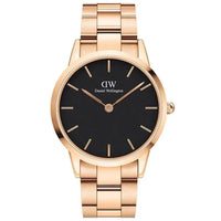 Thumbnail for Analogue Watch - Daniel Wellington Iconic Link  Men's Rose Gold Watch DW00600344