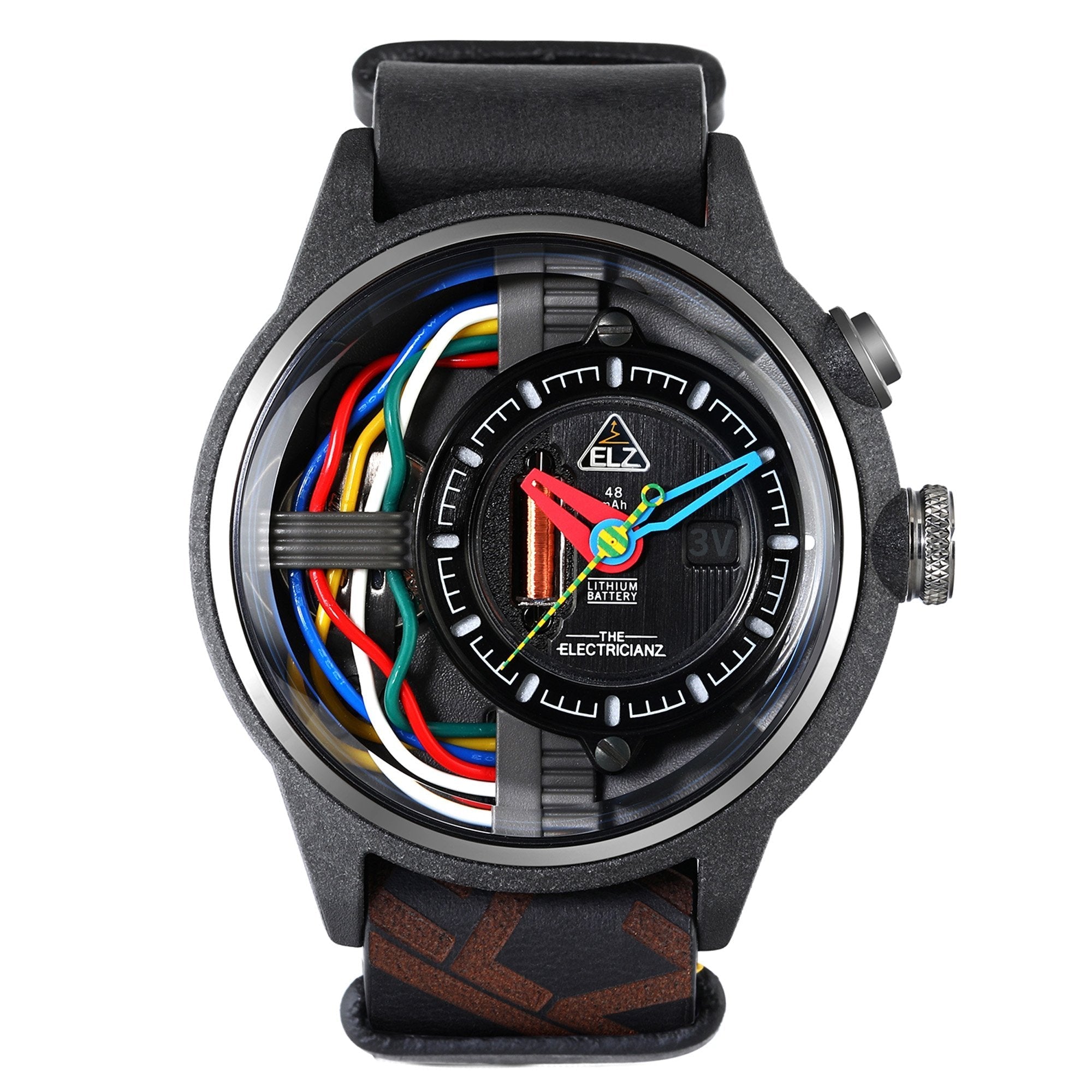 Analogue Watch - Electricianz Black Carbon Z Watch ZZ-A1A/03