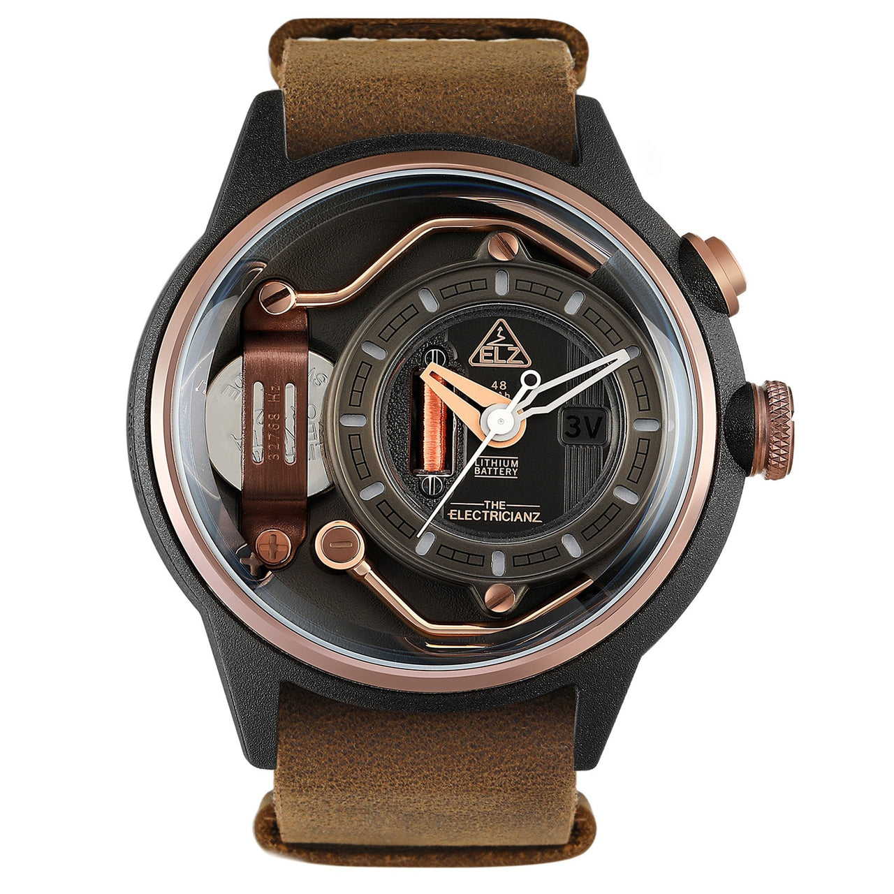 Analogue Watch - Electricianz Brown Mokaz Original Watch ZZ-A1C/02