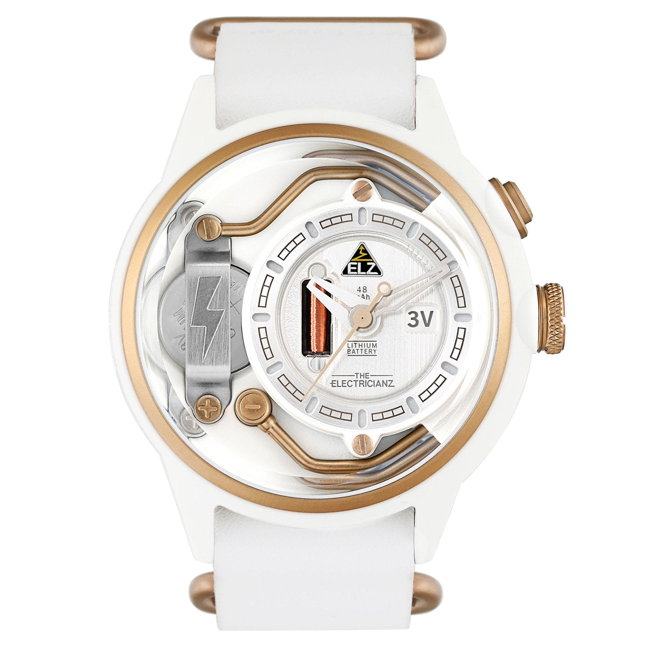 Analogue Watch - Electricianz White Snow Watch ZZ-A1C/04