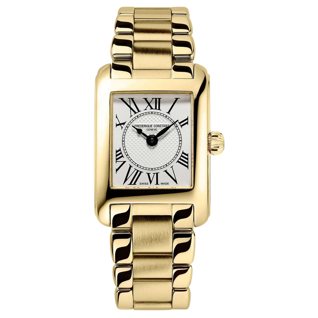 Analogue Watch - Frederique Constant Ladies Deco Carree Gold Watch FC-200MC15B