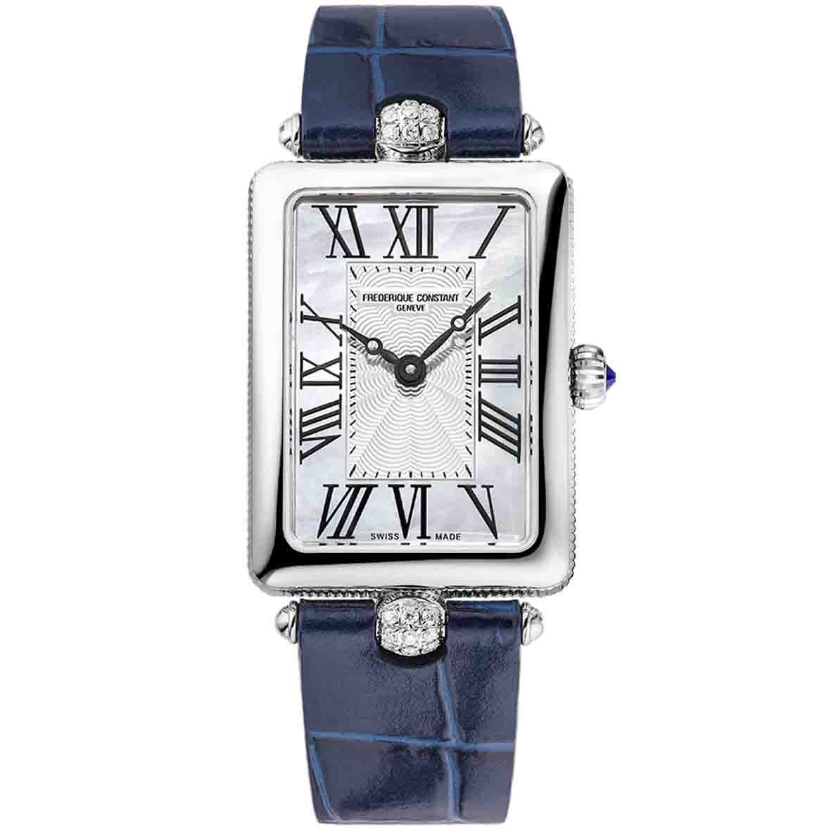 Analogue Watch - Frederique Constant Ladies Fc Art Deco Blue Watch FC-200MPW2AC2D6