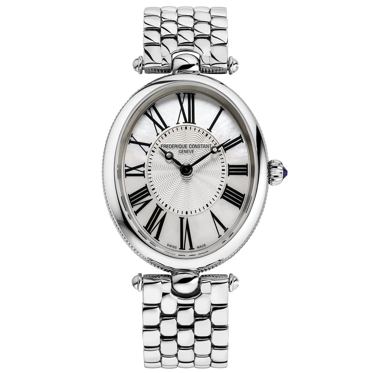 Analogue Watch - Frederique Constant Ladies Fc Art Deco Oval Silver Watch FC-200MPW2V6B