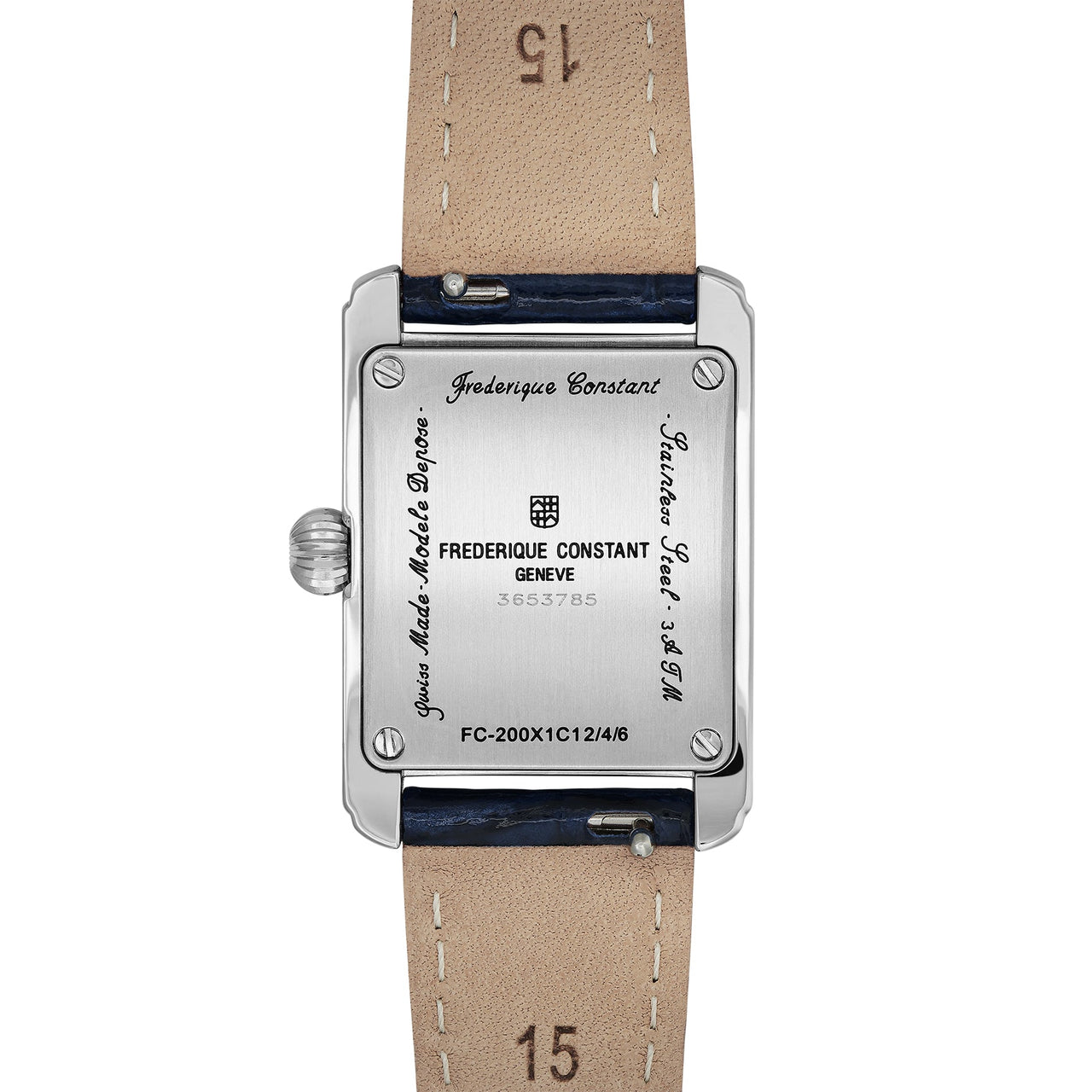 Analogue Watch - Frederique Constant Ladies Fc Classic Carree Blue Watch FC-200MC16