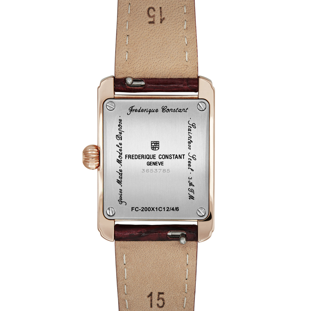 Analogue Watch - Frederique Constant Ladies Fc Classic Carree White Watch FC-200MC14