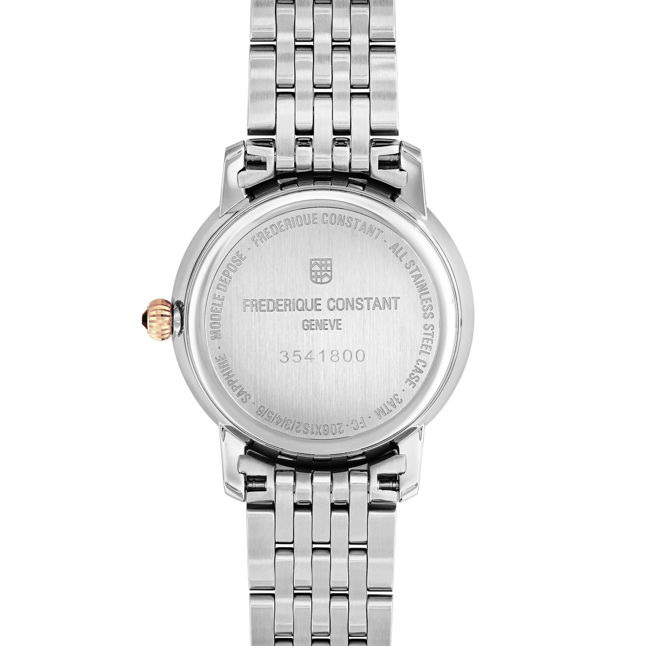 Analogue Watch - Frederique Constant Ladies Fc Slimline Moonphase Two-Tone Watch FC-206MPWD1S2B