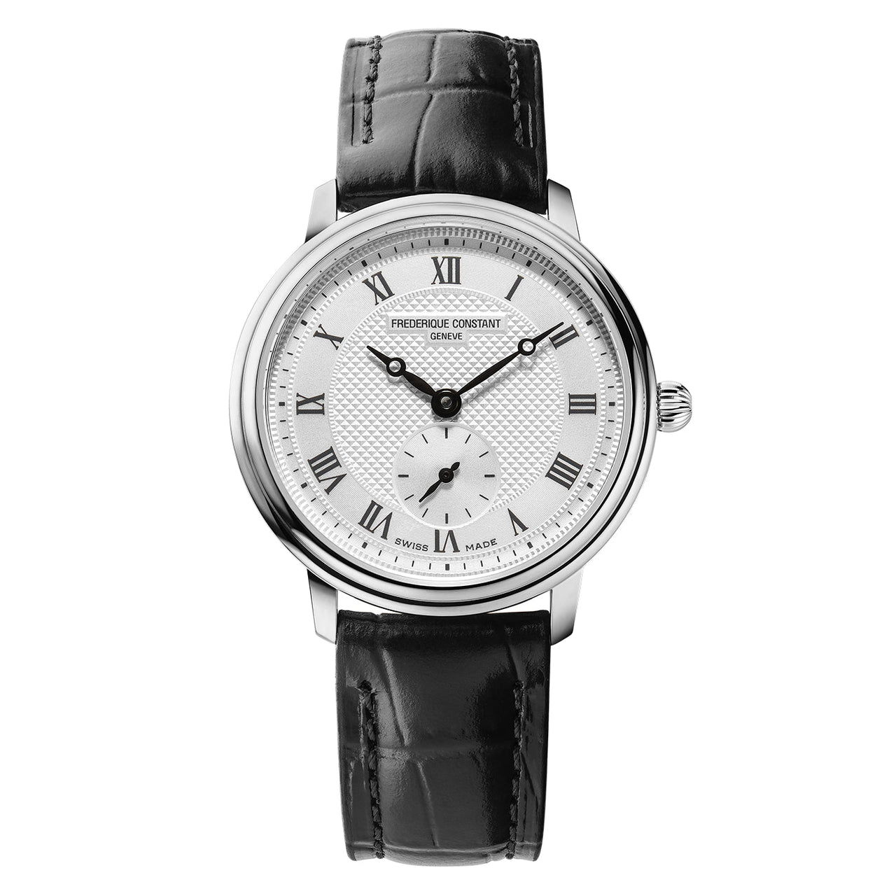 Analogue Watch - Frederique Constant Ladies Fc Slimline Small Seconds Black Watch FC-235M1S6