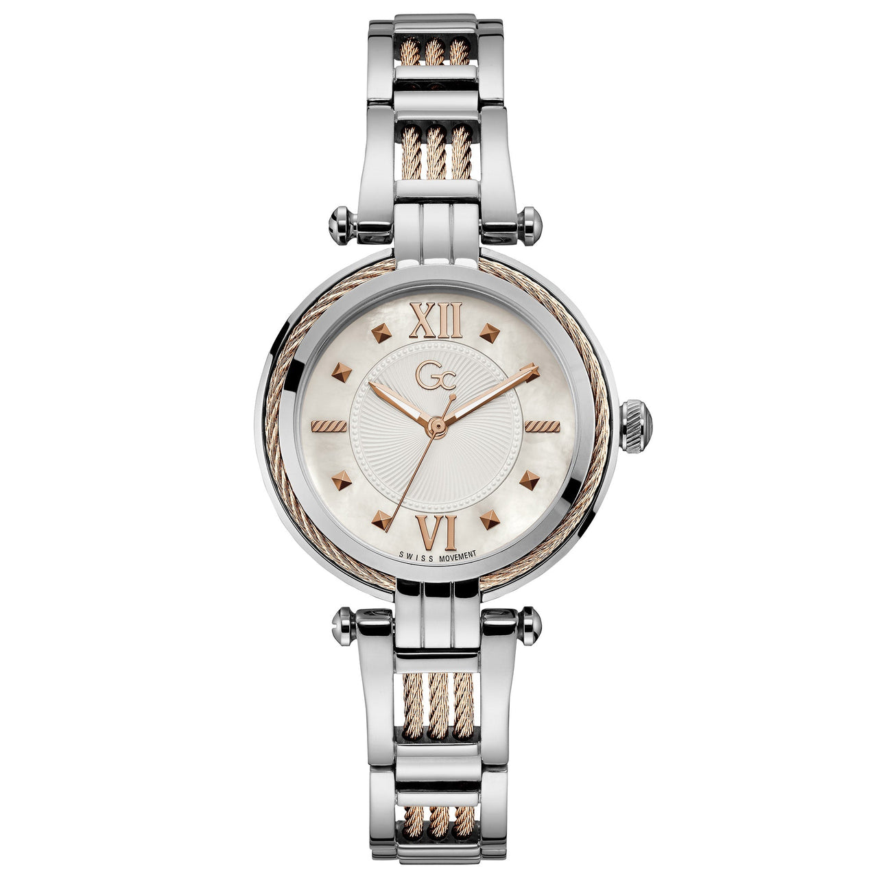 Analogue Watch - GC CableBijou Ladies Silver Watch Y56003L1MF