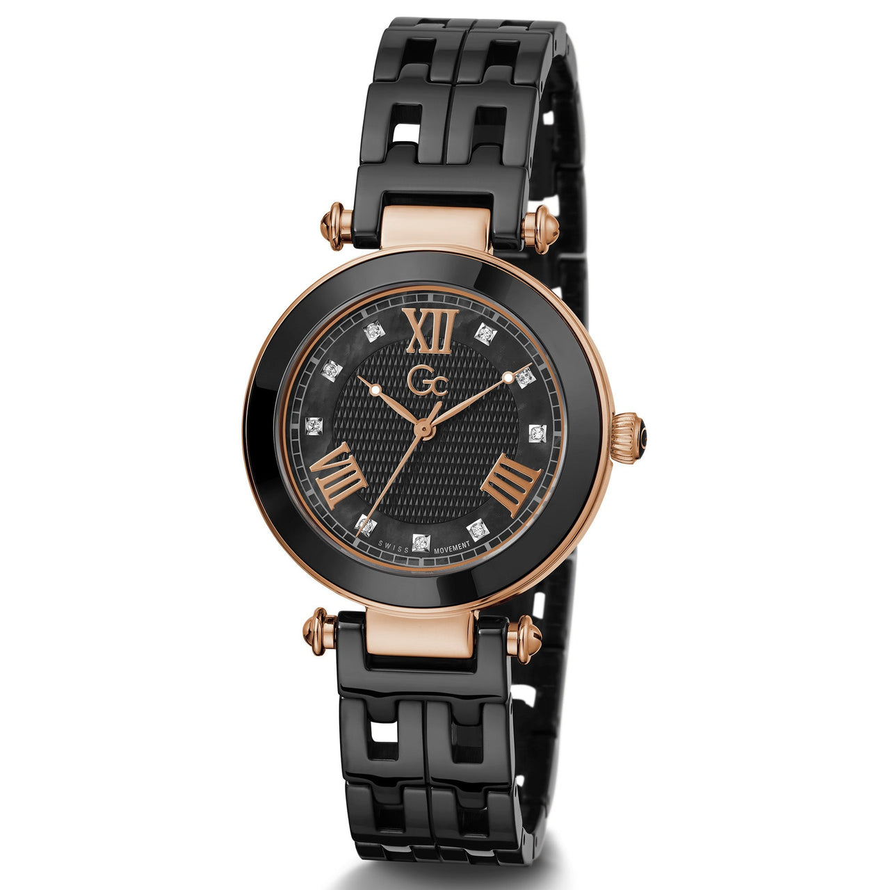 Analogue Watch - GC PrimeChic Ladies Black Watch Y66002L2MF