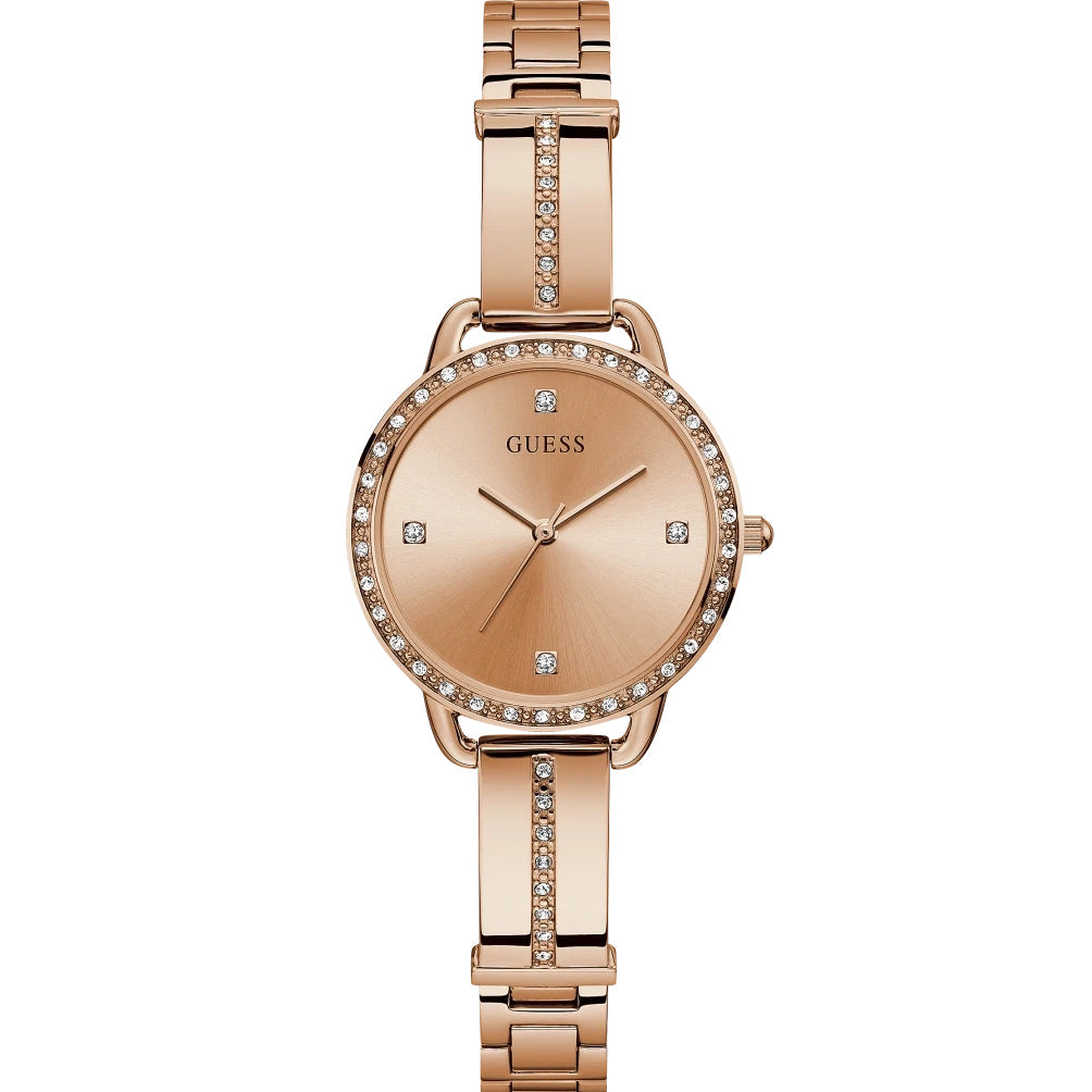 Analogue Watch - Guess Bellini Ladies Rose Gold Watch GW0022L3