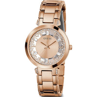 Thumbnail for Analogue Watch - Guess Crystal Clear Ladies Rose Gold Watch GW0470L3