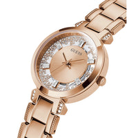 Thumbnail for Analogue Watch - Guess Crystal Clear Ladies Rose Gold Watch GW0470L3