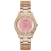 Thumbnail for Analogue Watch - Guess Glitter Burst Ladies Rose Gold Watch GW0405L3