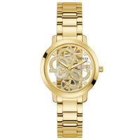 Thumbnail for Analogue Watch - Guess GW0300L2 Ladies Quattro Clear Gold Watch