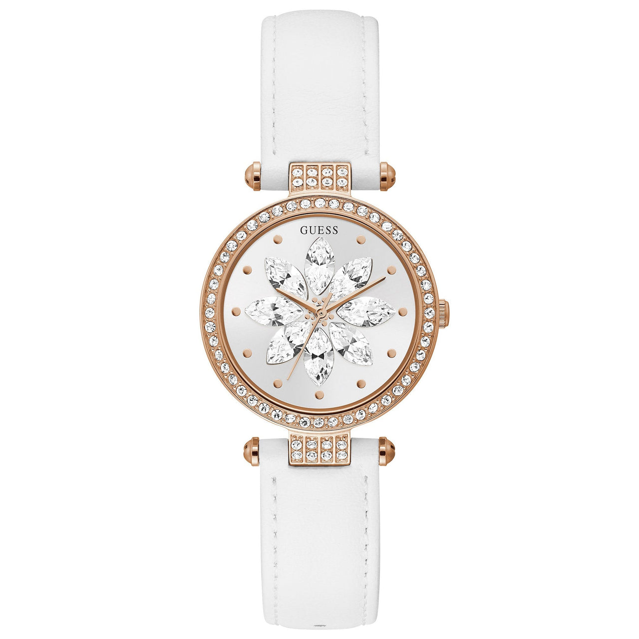 Analogue Watch - Guess GW0382L3 Ladies Full Bloom White Watch