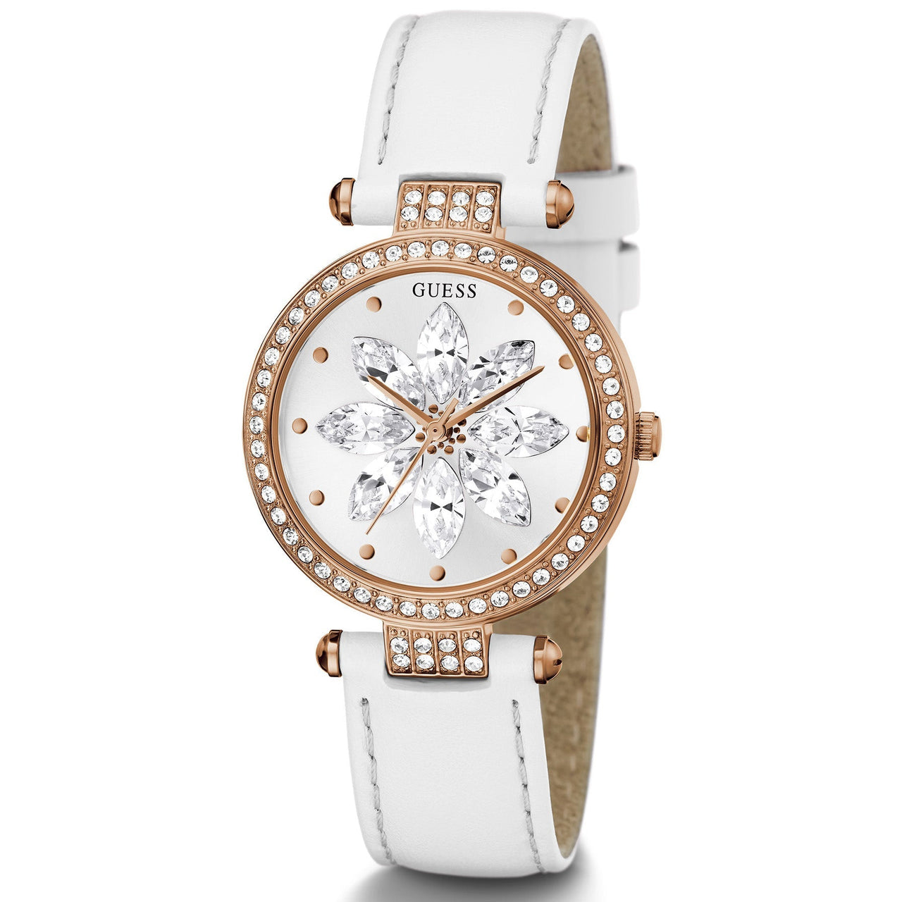 Analogue Watch - Guess GW0382L3 Ladies Full Bloom White Watch