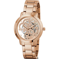 Thumbnail for Analogue Watch - Guess Quattro Clear Ladies Rose Gold Watch GW0300L3