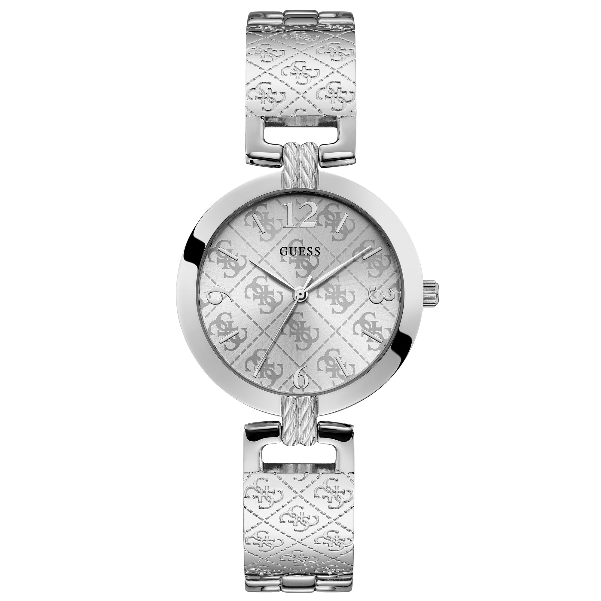 Analogue Watch - Guess W1228L1 Ladies Silver G Luxe Watch