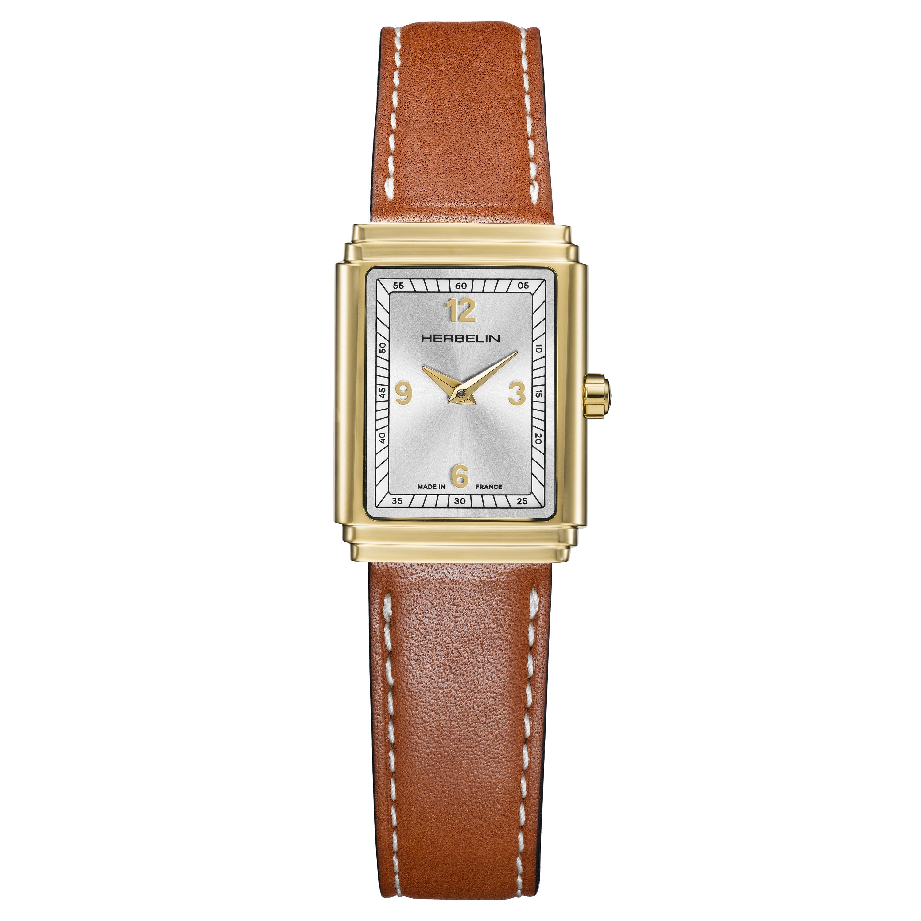 Analogue Watch - Herbelin Art Deco Ladies Brown Watch 17577P22GD