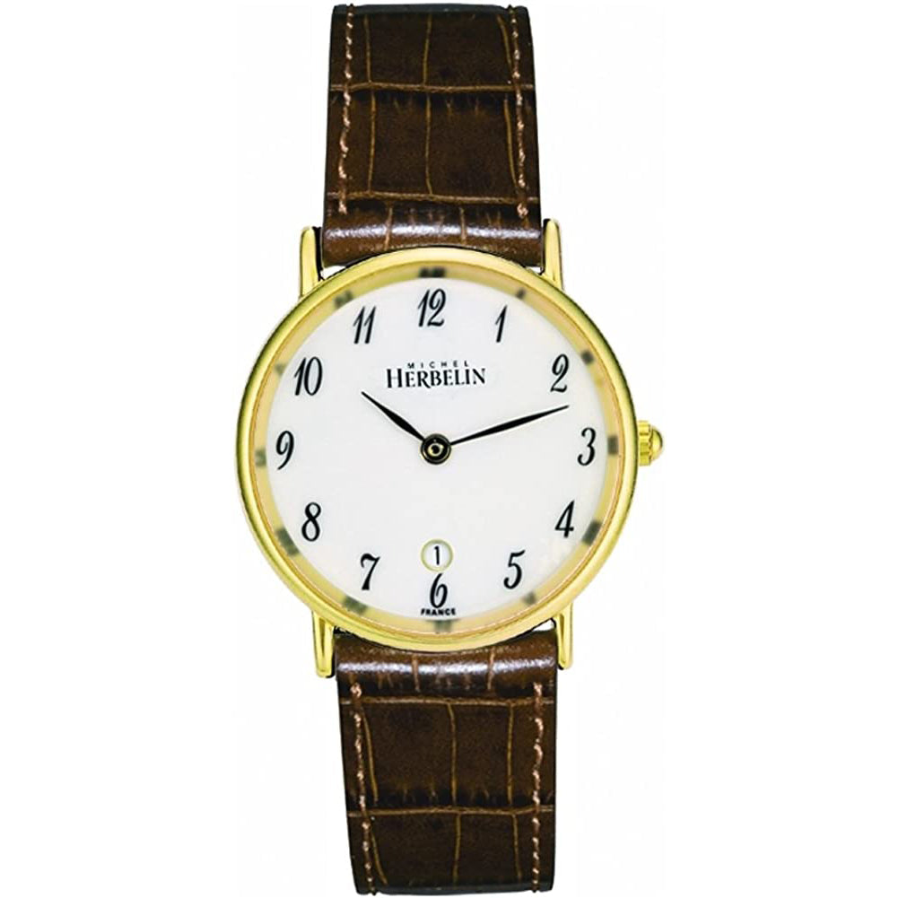 Analogue Watch - Herbelin Sonates Ladies Brown Watch 16845/P28GO